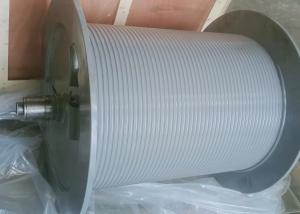 China Lebus Grooved Steel Cable Drum , Rope Winch Drum High Polymer For Lifting wholesale