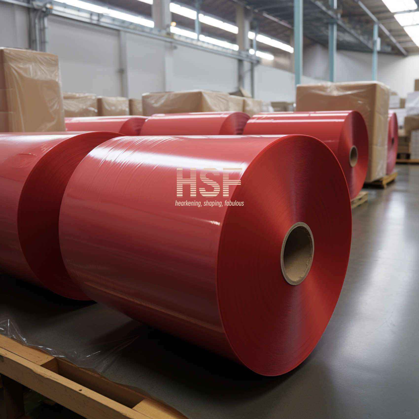 80 Micron Translucent Red Cast PP Film Personal Care Packaging