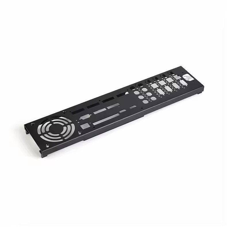 Aluminum spcc sheet metal fabrication processing for audio amplifier panel