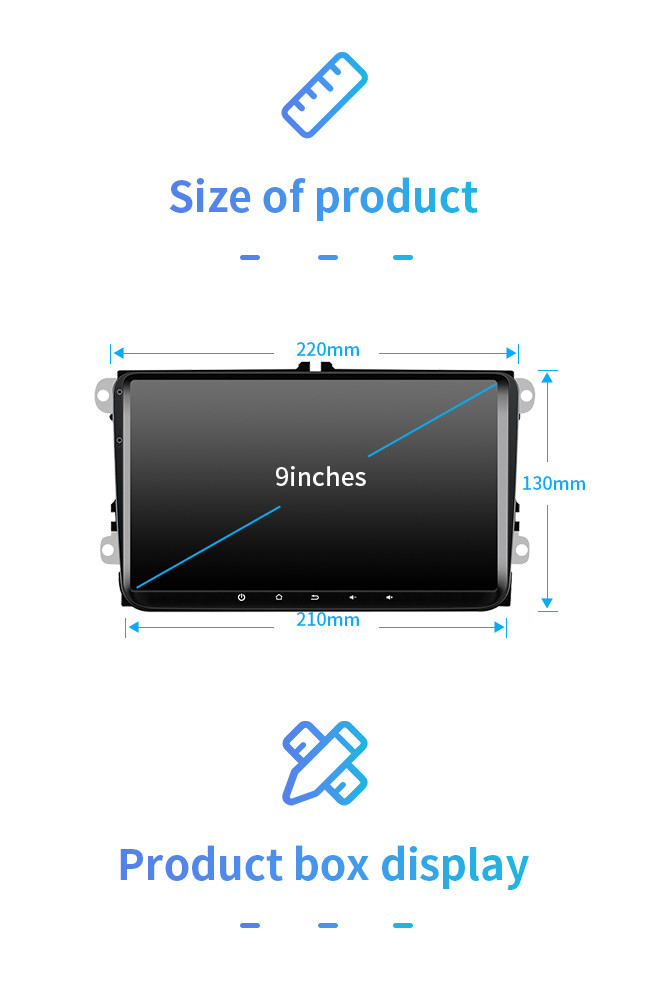 9 Inch Car Android GPS Navigation For VW 1080P Screen Canbus Carpler Multimedia