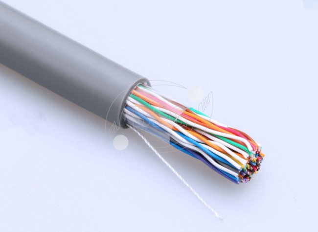 Indoor Telephone Cable Wire , 2 ~ 100 Pairs UTP Cat 3 Cable With Copper Material