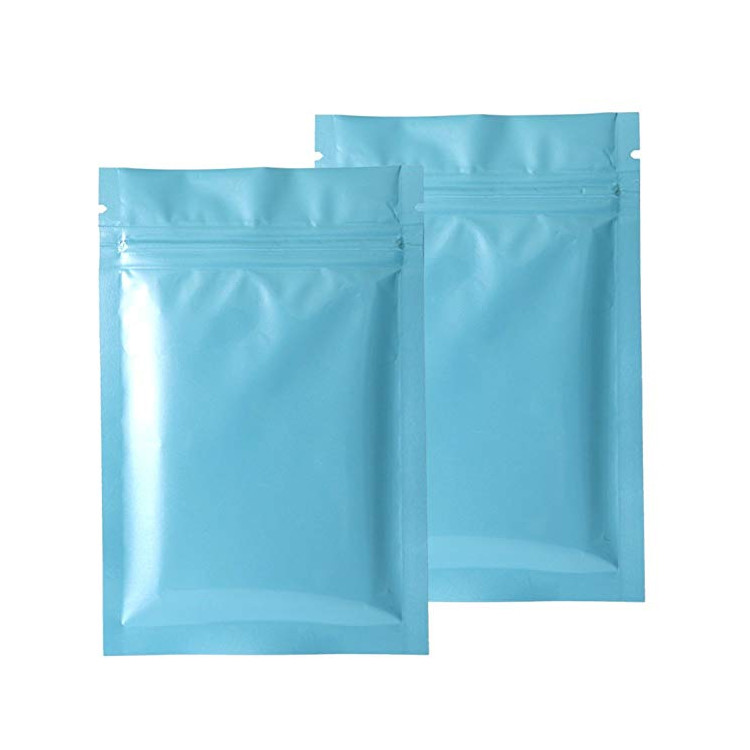 Colorful Mylar k Bag Smell Proof Food Storage Metallic Foil Airtight Bags Plastic Candy Packaging Pouch Flat Heat
