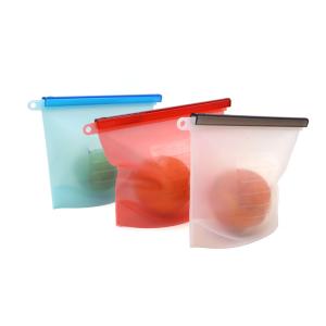 China 4 Colors BPA Free Reusable Silicone Food Preservation Bag 1500ML wholesale