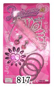 China Hot sell plastic beauty set with crown,nailplate,bracelet wholesale
