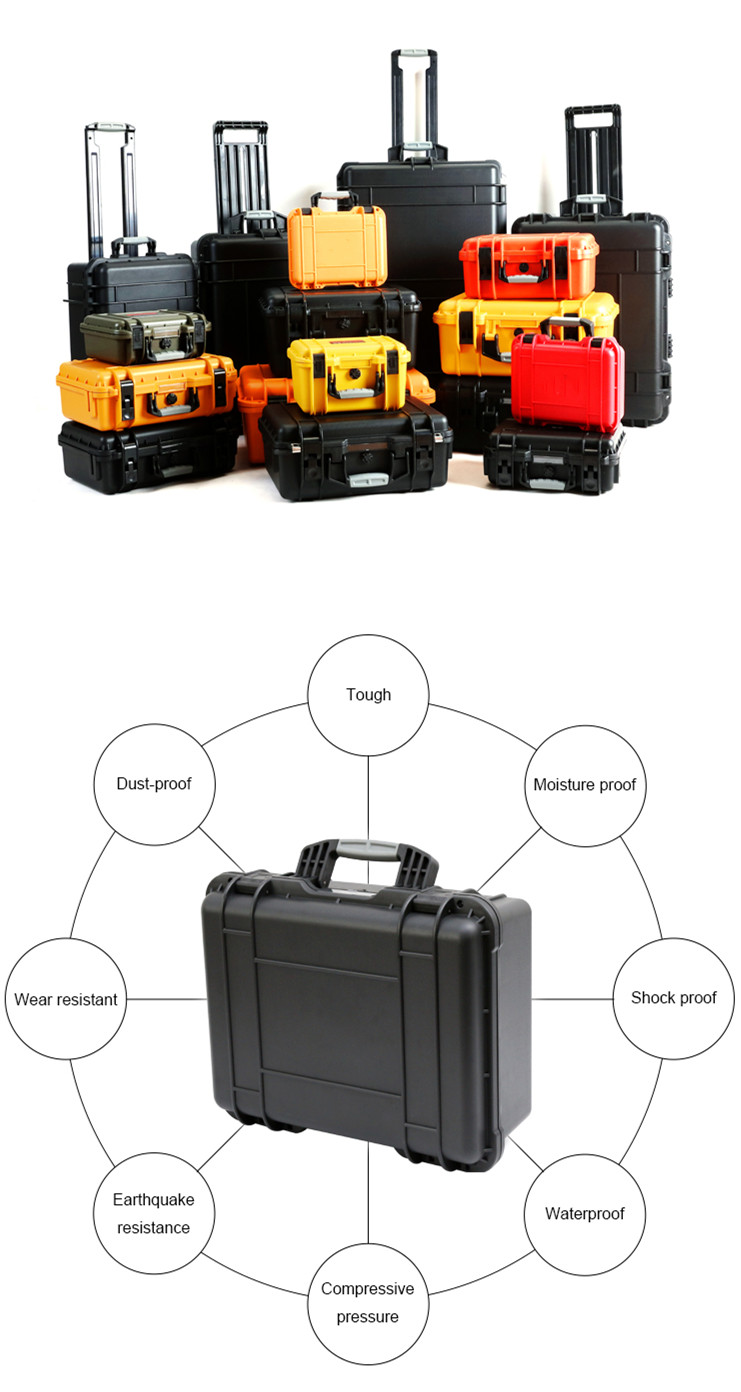 Camping Vehicle Car First Aid Kit Supplies Plastic Medication Boxes Abs Cases Heavy Duty Hard Tool