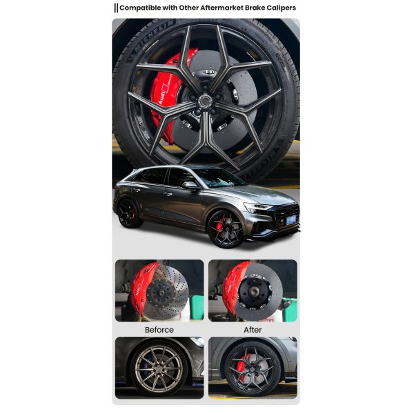 TEI Brake Caliper Kit Carbon Ceramic Brake Disc Rotors for Porsche 911 Carbon Ceramic Brake Disc R19 R20 R21 R22