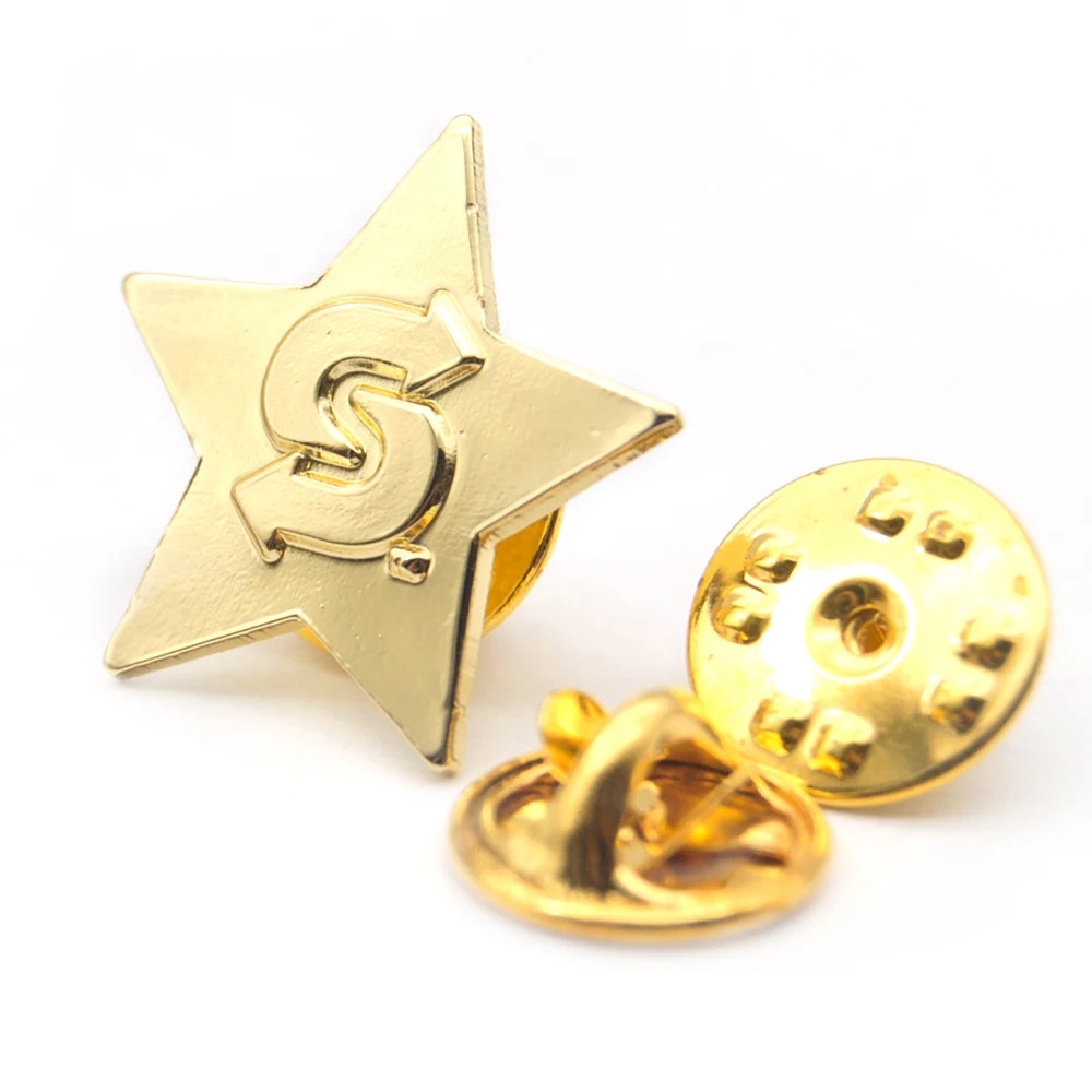 Custom Metal Logo Badges 3d Metal Gold Lapel Pin Badge For Kids