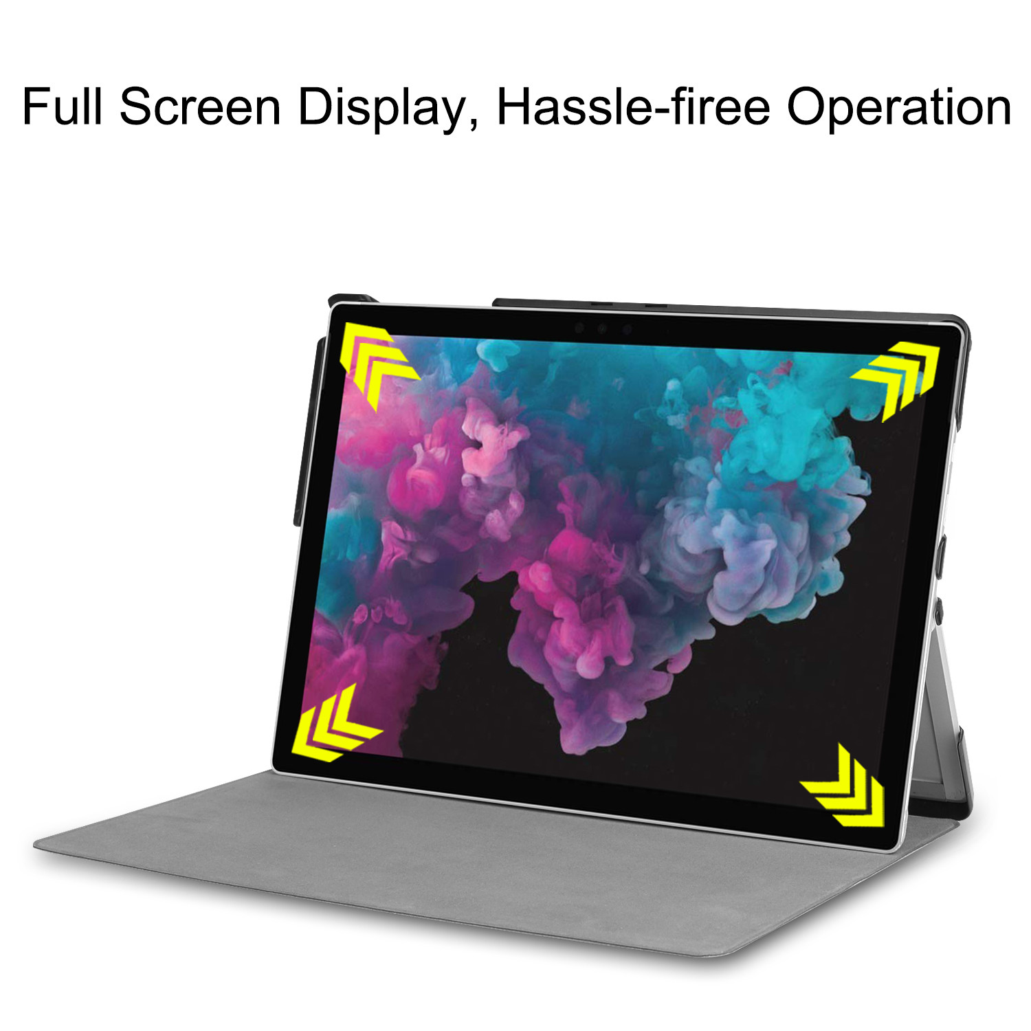 Microsoft Surface Pro 6 Case, Smart Slim Shell Stand Cover for Surface Pro 6 /5(Pro 2017)/Pro 4 Tablet