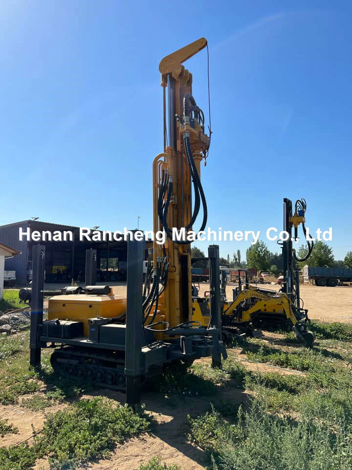 58KW Diesel Hydraulic Drilling Machine For 200m Water Wells With 5T Lift
