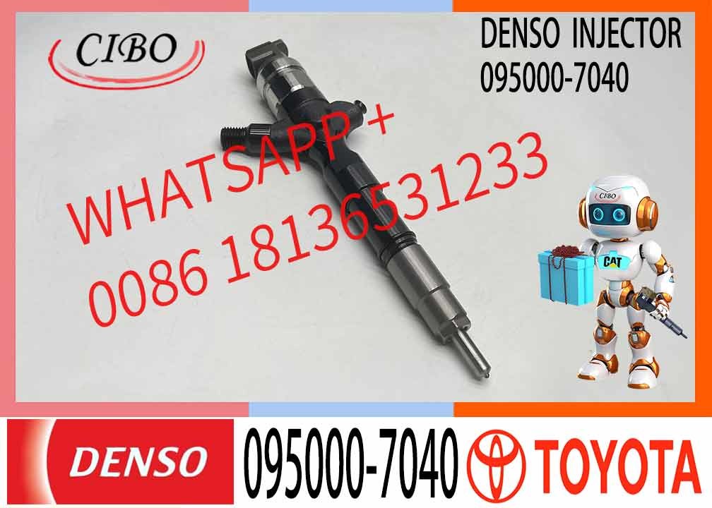 2KD Diesel Fuel Common Rail Injector 095000-7040 095000-7041 23670-39145 for Toyota Hiace 2.5 D-4D 2KD-FTV