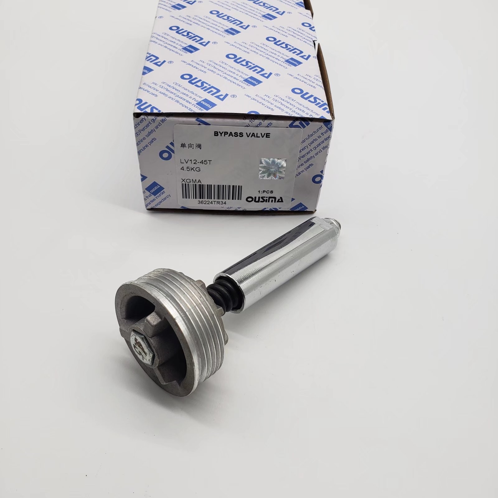 LV12-45 Excavator Control Valve , 4.5kg One Way Solenoid Valve