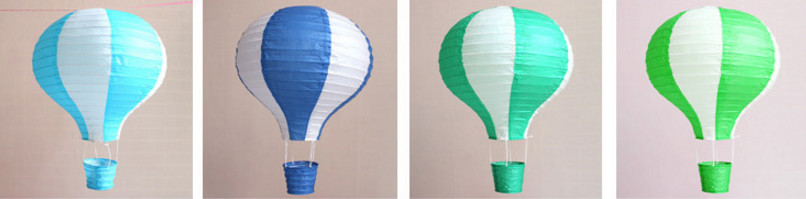 Hot Air Balltoon Paper Lanterns, Shopping Arcade Celebrations, Birthday Parties, Kindergarten Hanging Ornaments
