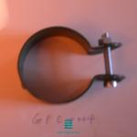 60x40mm Post Anchor Fittings , Chain Link Fence Fittings Iron Bar & Sheet
