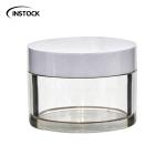PET Plastic Cream Jars 30ml 50ml ABS Plastic Cap For Dispensing