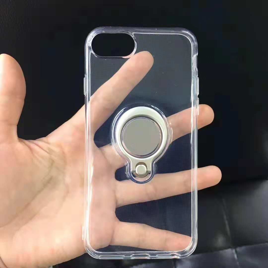 Color Clear Ring Magnetic Car Mount Holder Soft TPU Case Back Cover For IphoneXS MAX IphoneXR Iphhone8 Plus Iphone7