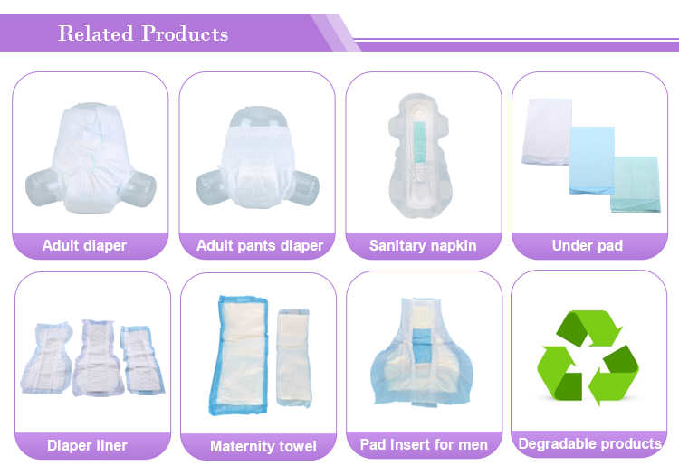 Plain Woven Adult Pull Up Diaper for Menstrual Needs and Incontinence Care in XXL