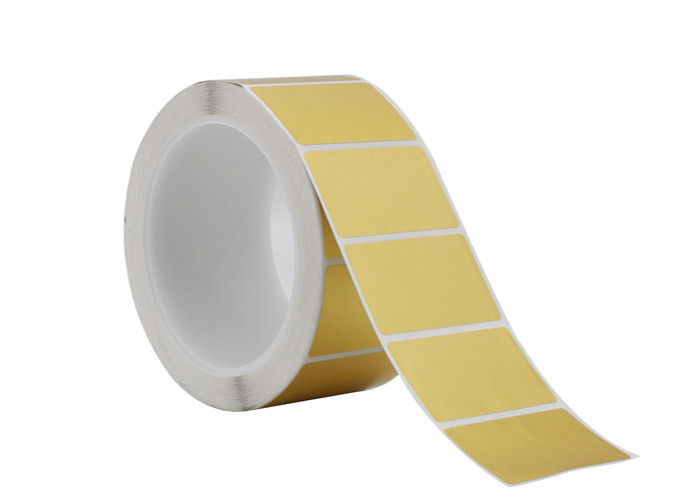 Heat Resistant Custom Adhesive Labels Gold / Silver Foil Material Any Shape Available