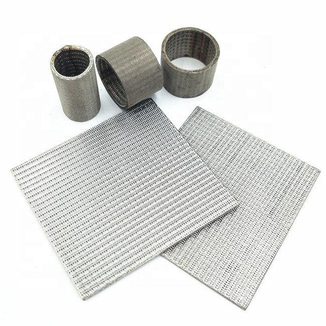 5 - 40um Sintered Wire Mesh , Stainless Steel Woven Wire Mesh Filter Screen