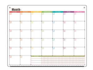 China Extra Thick Monthly Magnetic Fridge Calendar Dry Erase Target OEM wholesale