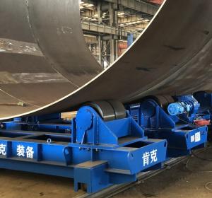 China Sandblasting Welding Rotator 150 Ton Wind Tower Motorized Wheel wholesale