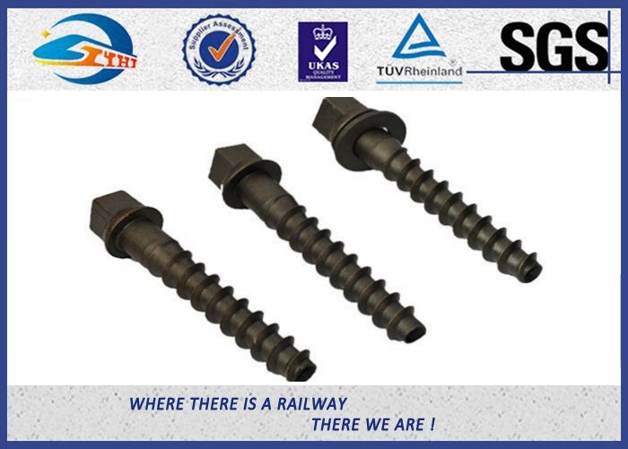 Oxide Black 8.8 Grade Railway Sleeper Screws DIN Standard High Hardness