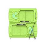 Pink Safe Space Capsule Bed Double - Deck Intelligent LED Light
