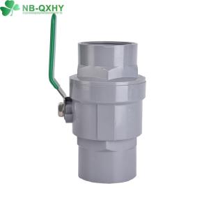 China Green Steel Handle Water Supply System PVC Material 2 PCS Ball Valve for Agriculture wholesale