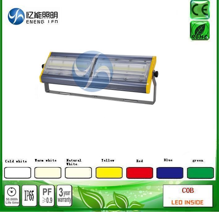 high lumens 120W led cob flood light led Tunnel lamp140LM/W Red green green blue yellow color with Bridgelux AC85-265V