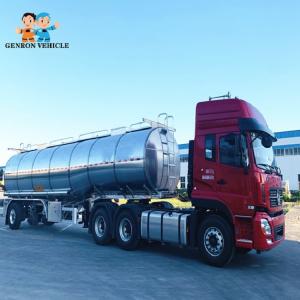 China Aluminium 40 Foot Tri-Axle 60000Liters 60m3 Fuel Tank Trailer wholesale
