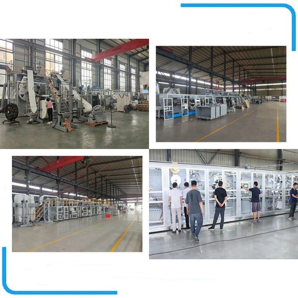 98%Yield Rate Sanitary Pad Production Line ISO9001 Factory Supplier PLC Control