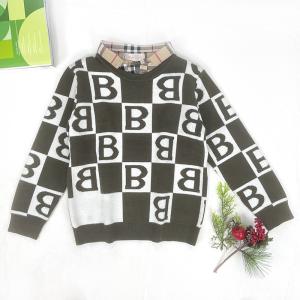China Children's fake-shirt Collar faux shirt Collar neck Jacquard Knit Letter Pattern Boy Girl Kid Winter sweater wholesale