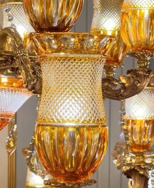 European Style Round Oversized Crystal Chandelier