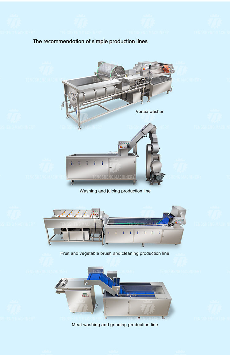 Canteens Turbidity Reduce Fruit And Vegetable Washing Machine Sediment Discharge
