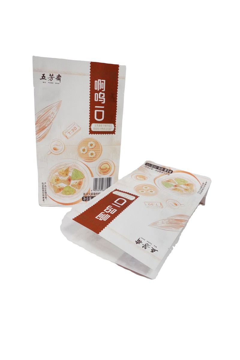 Moisture Proof Bag Flat Bottom With Side Transparent Food Rated Packaging