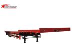 High Capacity Drop Deck Flatbed Trailer 7000 Kg For Cargo Delivery