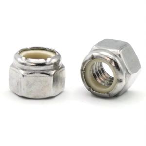 China Nylon Nut Prevailing Torque Type Hex Nut Stainless Steel 304 316 wholesale