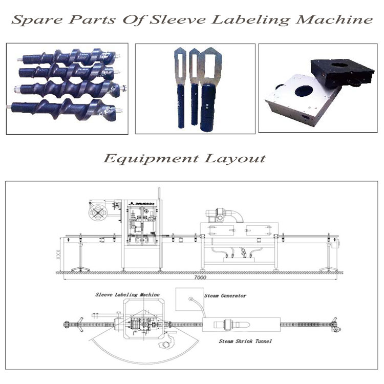 1 Liter Plastic Bottle Labeling Machine, Glass Bottle Packing Machine,Shrinking Sleeve Labels