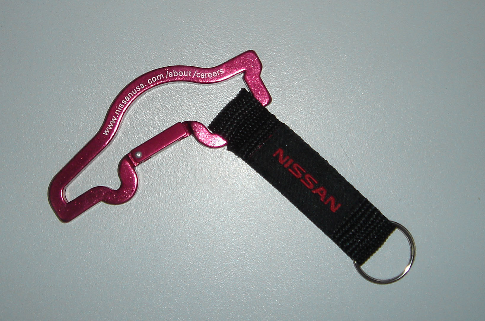 Sports Custom Carabiner Keychain , Security Carabiner With Strap