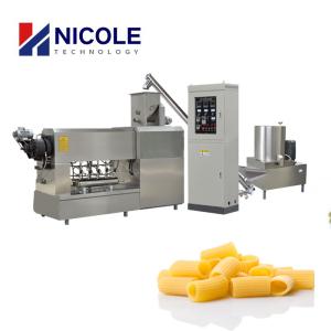 China Wheat Flour Twin Screw Macaroni Production Line , Pasta Macaroni Extruder Machine wholesale