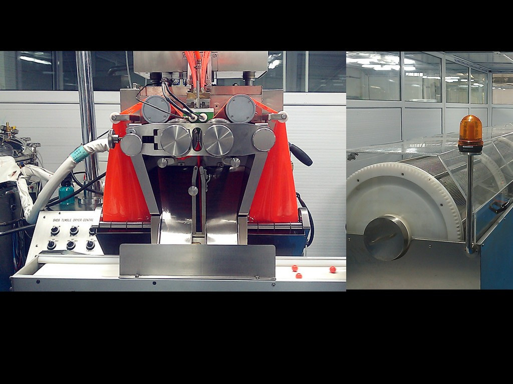 Auto Food / Pharmaceutical Paintball Encapsulation filling Machine with 6" Die Roll mold