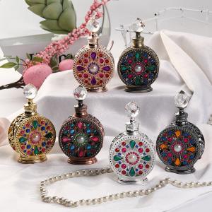 China Arabic Engraving Glass Essential Oil Bottle wholesale