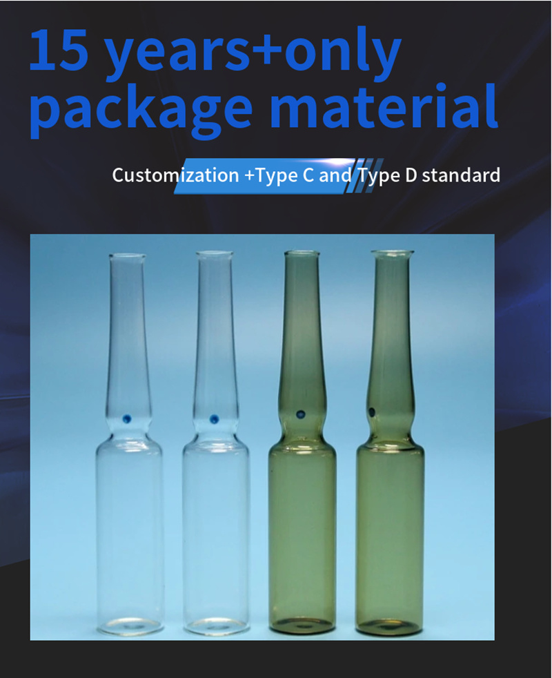 Customized 1ml 2ml 3ml 5ml 10ml Amber Clear Glass Ampoules for Injection Vials Bottle Empty Ampoules ISO Standard