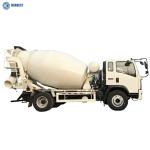 Fuel Tank 150L Sinotruk Howo 4x2 6m3 Capacity 130hp Concrete Mixer Truck