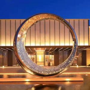 China 3.5 Meter High LED 316 Grade Stainless Steel Sculpture wholesale