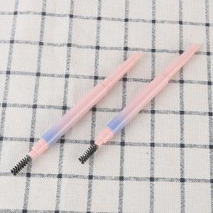 China Plastic Cosmetic Empty Eyebrow Pencil Tube With Brush Customized wholesale