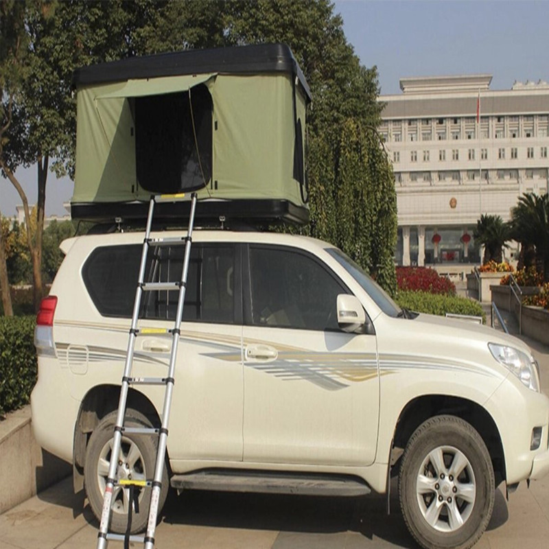 Canvas Outdoor Sport Tent , 2-3 Person Automatic Rooftop Tent