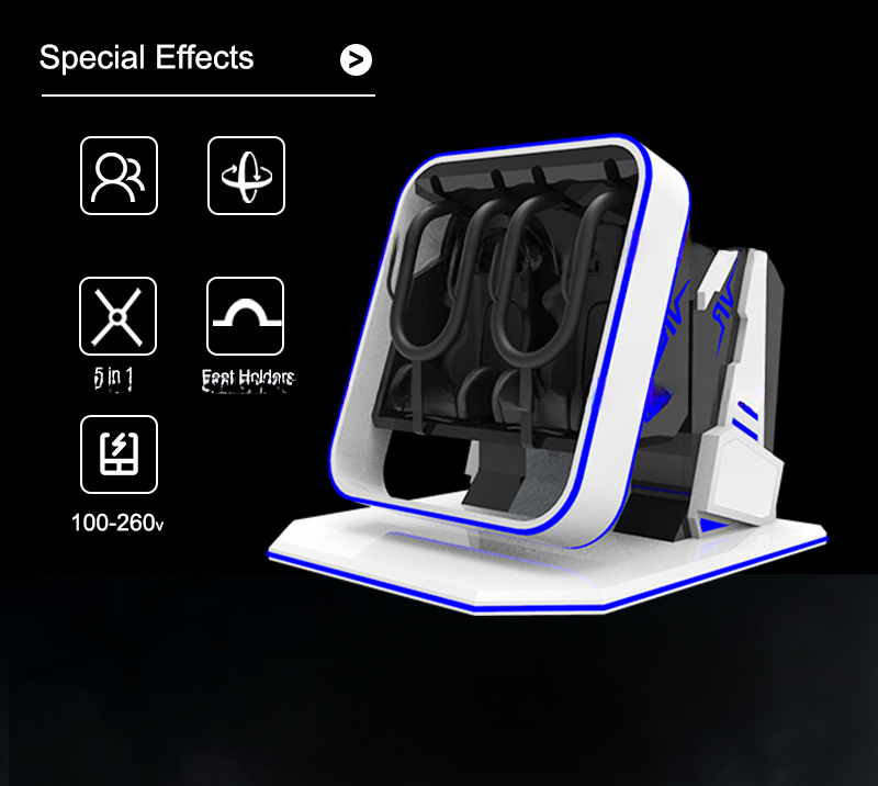 Most Popular 9D VR Double Seats 360 Degree Gaming Machine Simulator VR 720 Degree Game Virtual Reality Motion