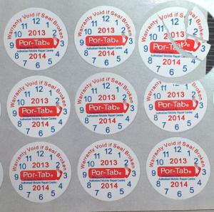 China Custom Destructible Vinyl Labels Security Eggshell Stickers Tamper Seal wholesale