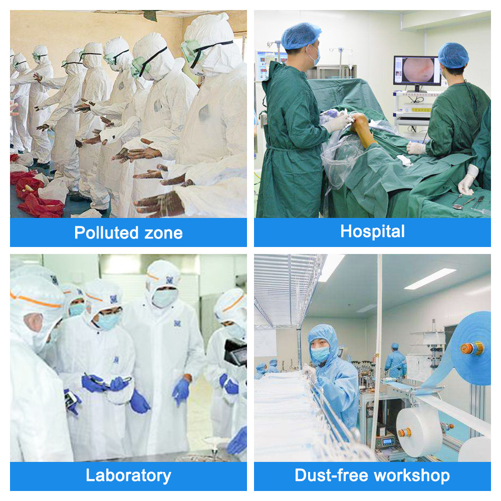 Non Woven Protective Astronaut Caps Hoods , Disposable Surgical Protective Head Hood Cap