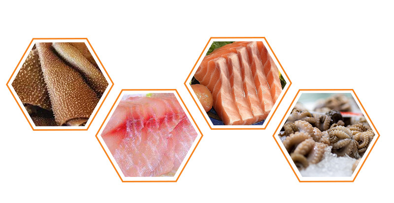 Flip Weighing Bucket Sashimi 7 Head Multihead Weigher For Fresh Aquatic Industry